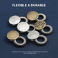 Spring-Loaded Metal Waist Extender Button for Jeans