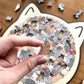 135-Piece Morandi-Colored Cat Shaped Wooden Jigsaw Puzzle