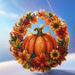 Fall Pumpkin Diamond Painting Wreath Hanging Ornament DIY Kit
