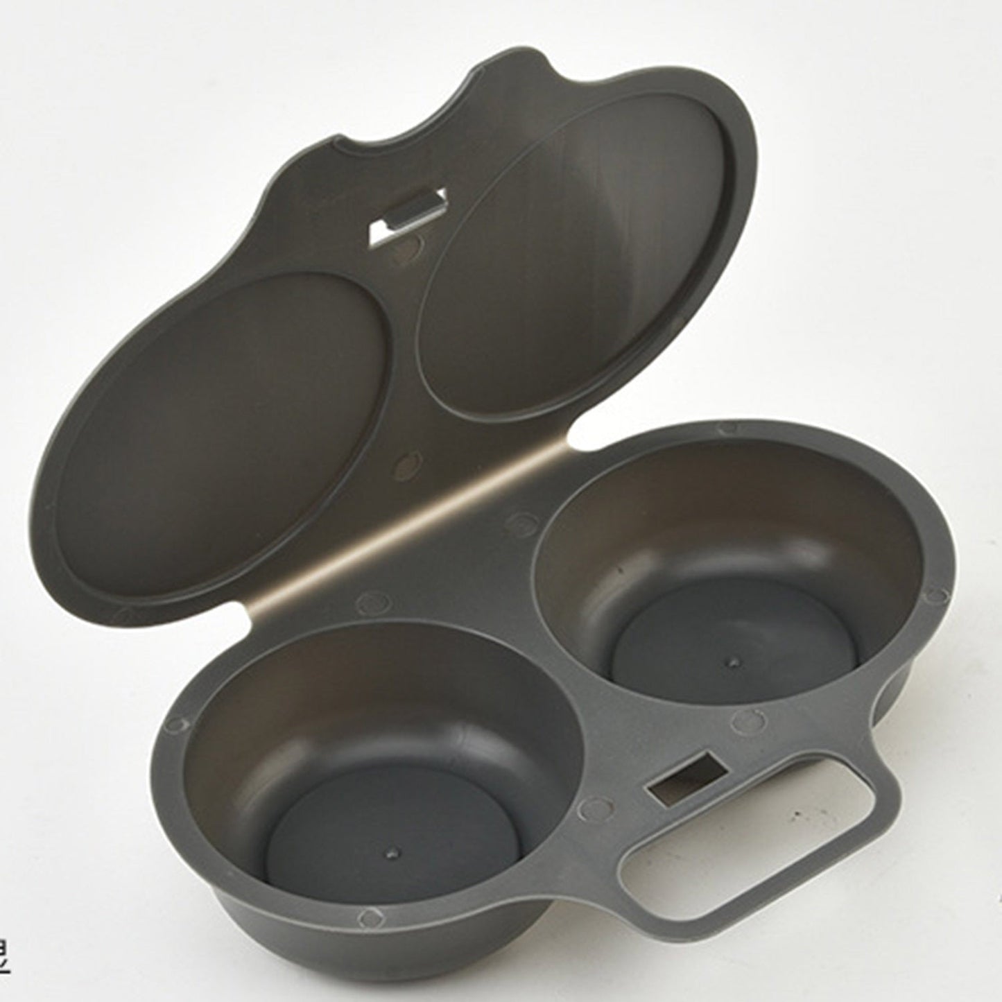 Dual-Cavity Microwave Egg Cooker with Splash-Proof Lid