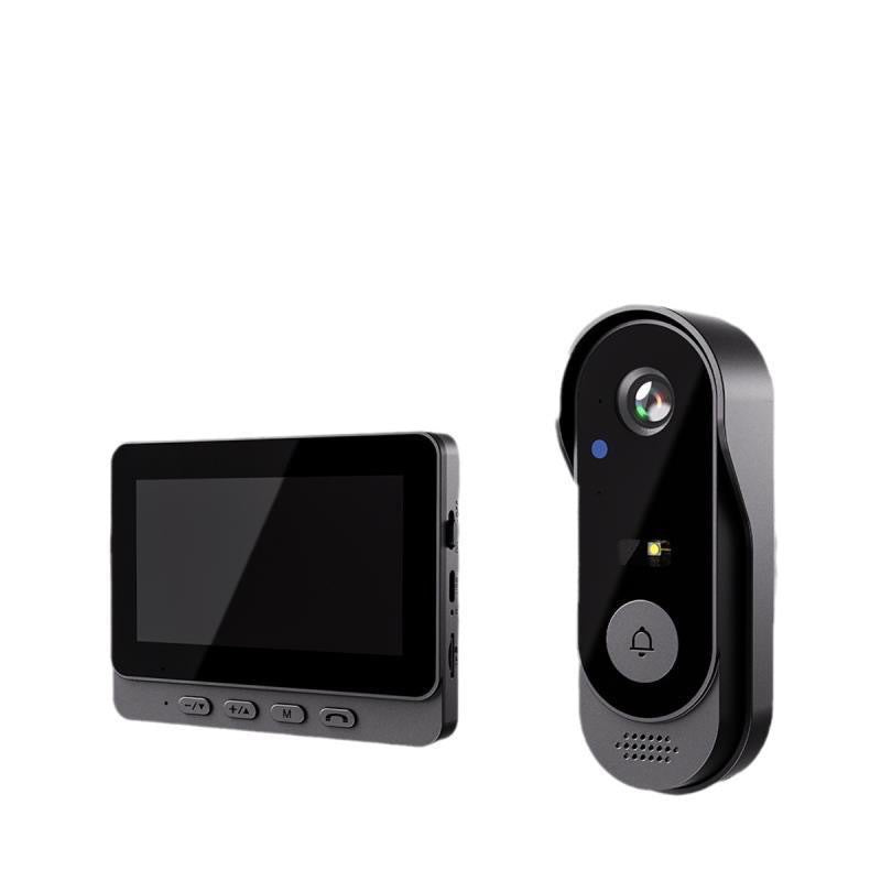 Wireless Doorbell Camera 1080P 170° View 4.3-Inch Screen IPX65 Night Vision