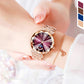 Fashionable Diamond Moon Star Women's Watch