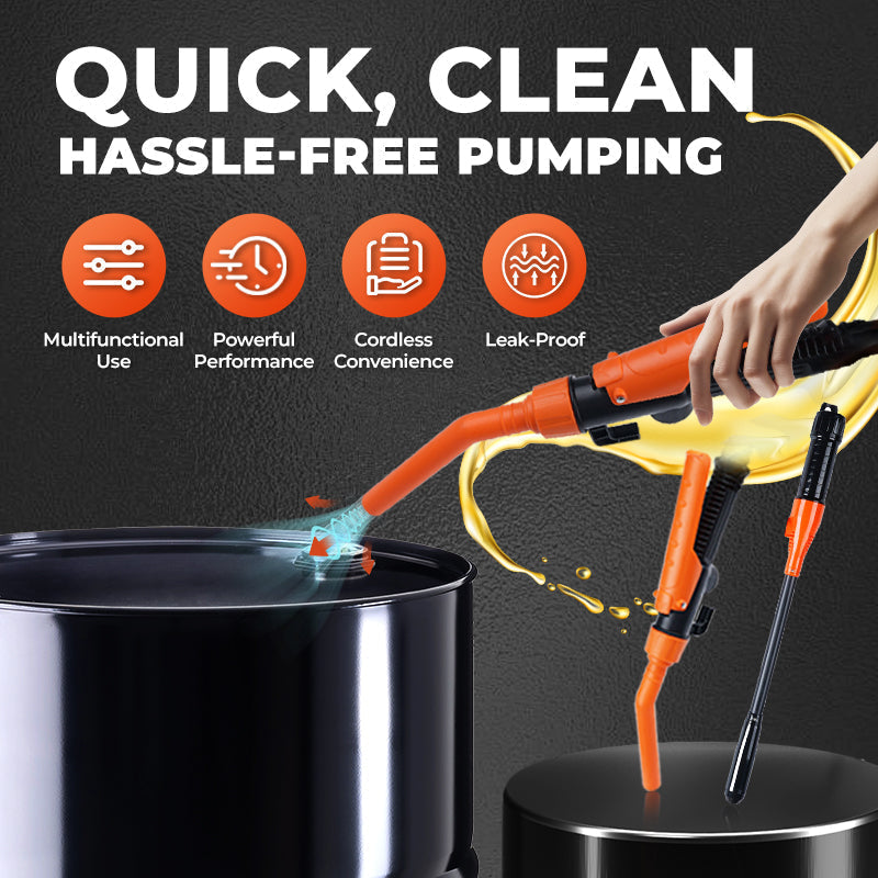 Orange Siphon Pump for Fuel Water and Oil