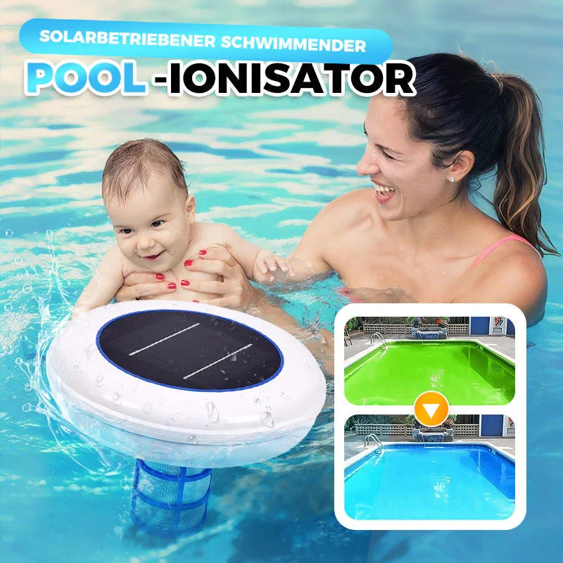 Solar Pool Ionizer with Copper-Silver Anode