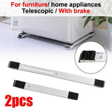 Heavy-Duty Adjustable Furniture Roller Bracket 45-70 cm