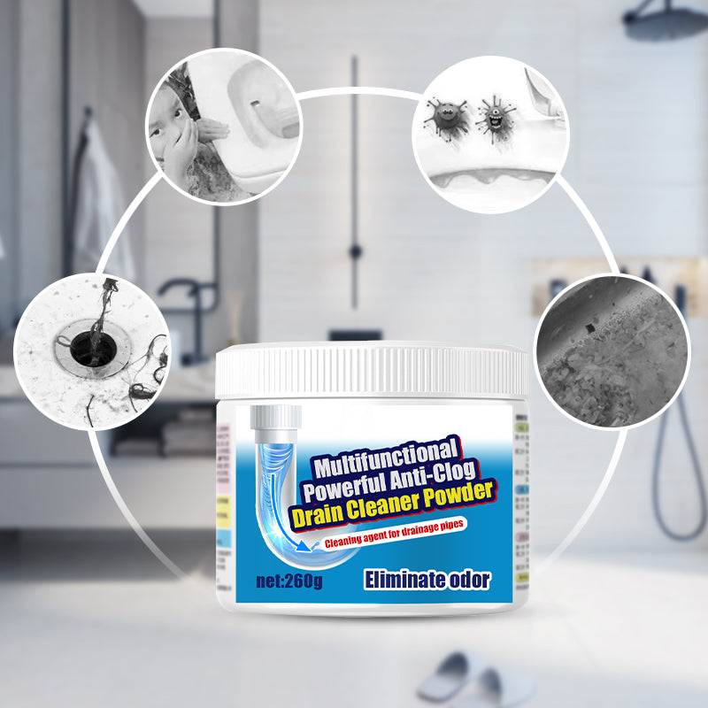 Powerful Dissolving Deodorizing Floor Drain Cleaner Powder