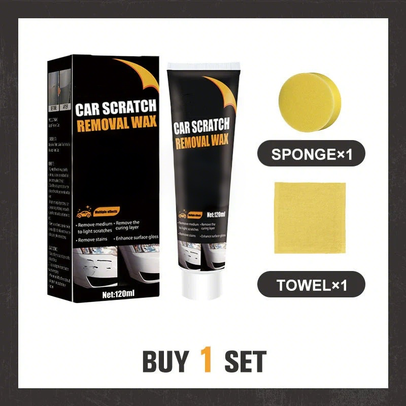 Car Scratch Repair Paste with Sponge and Towel Kit