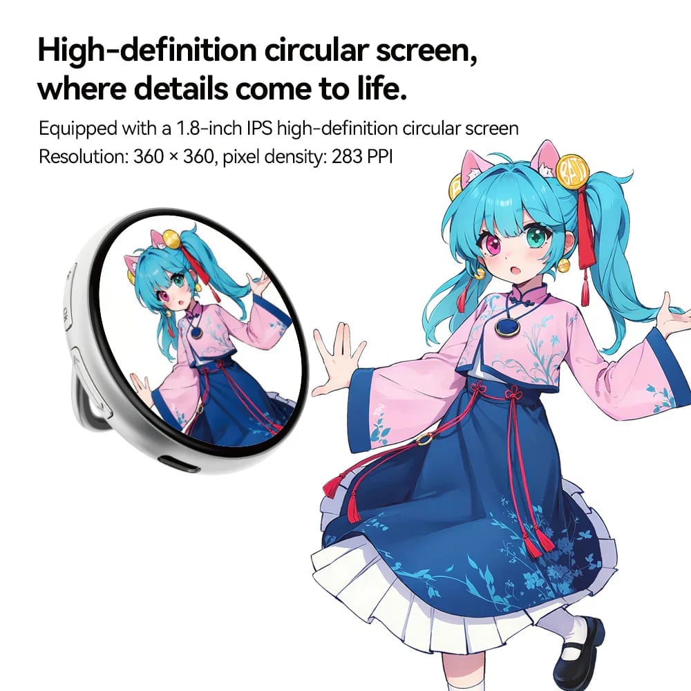 1.7-Inch Digital Badge with Touchscreen Display