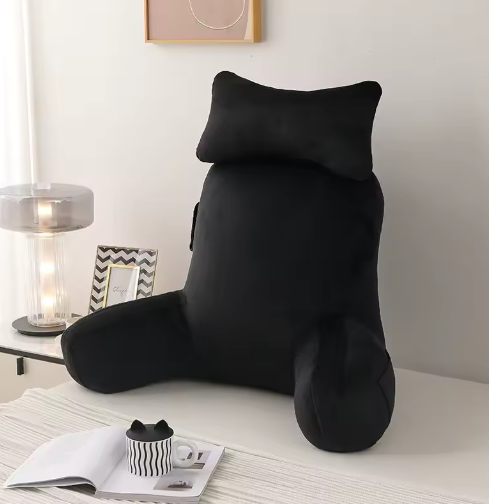 Ergonomic Reading Pillow with Back Support & Armrests