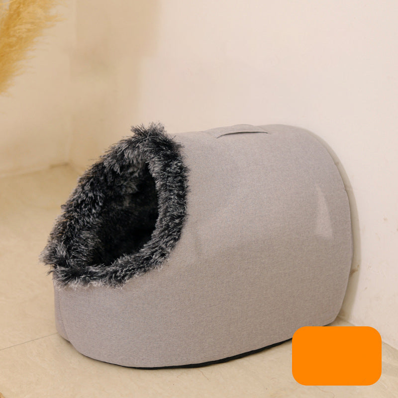 Cozy Warm Cave Bed for Pets