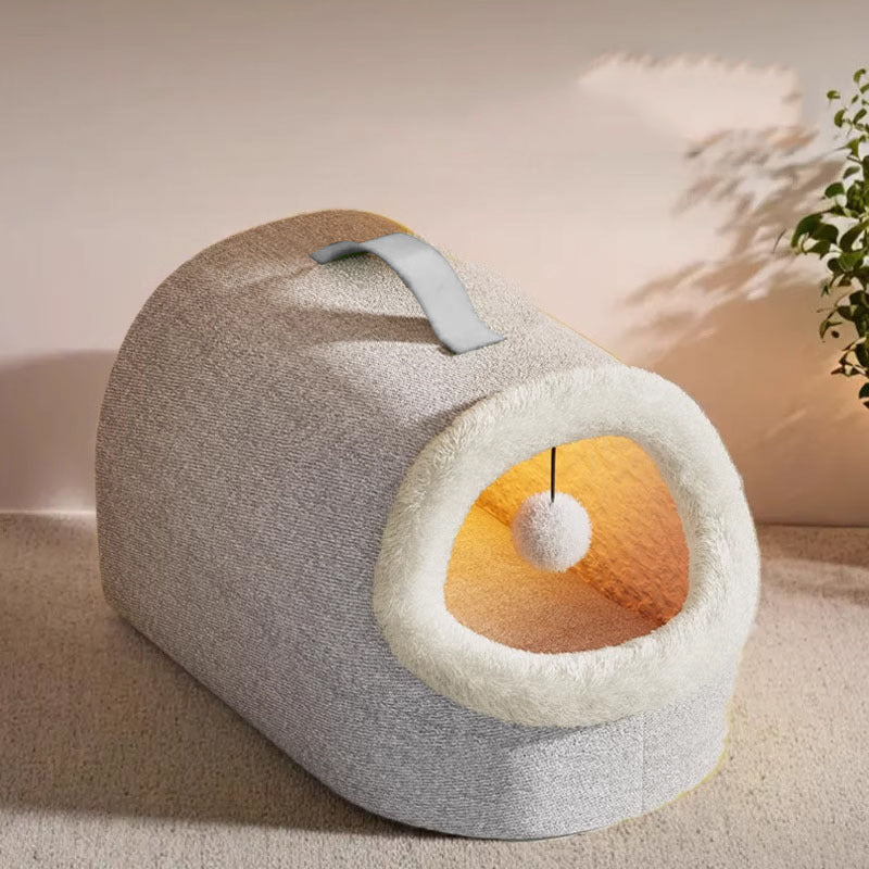 Cozy Warm Cave Bed for Pets