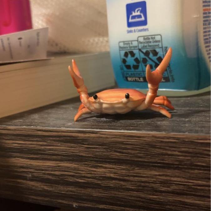 Funny Cute Crab-Shaped Pen Holder
