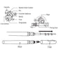 Compact Pocket Telescopic Fishing Rod and Reel Set