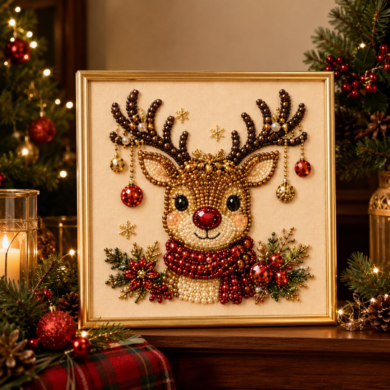 DIY Christmas Pearl Painting Art Kit