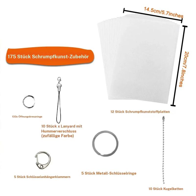 DIY Shrinky Dinks Keychain Craft Kit