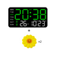 Multifunctional LED Digital Wall Clock with Temperature Display