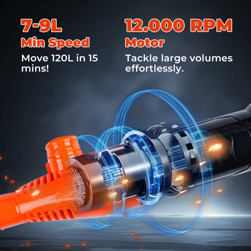 Orange Siphon Pump for Fuel Water and Oil