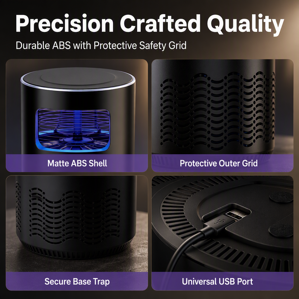 USB-Powered Mosquito UV Light Trap