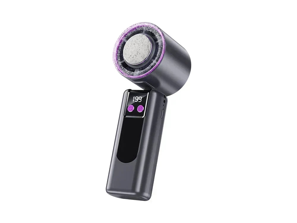 Handheld Portable Fan with Ice Cooler and Digital Display