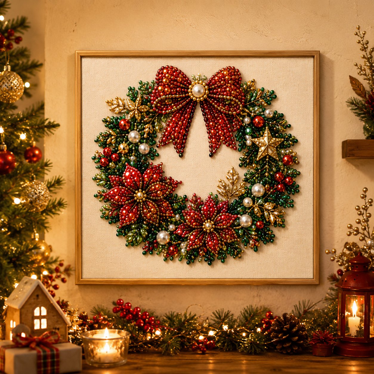 DIY Christmas Pearl Painting Art Kit