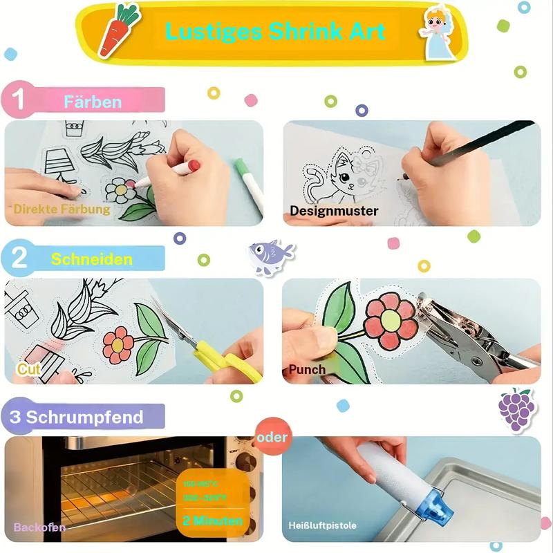 DIY Shrinky Dinks Keychain Craft Kit