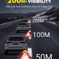2-in-1 Solar Emergency Triangle Warning Light