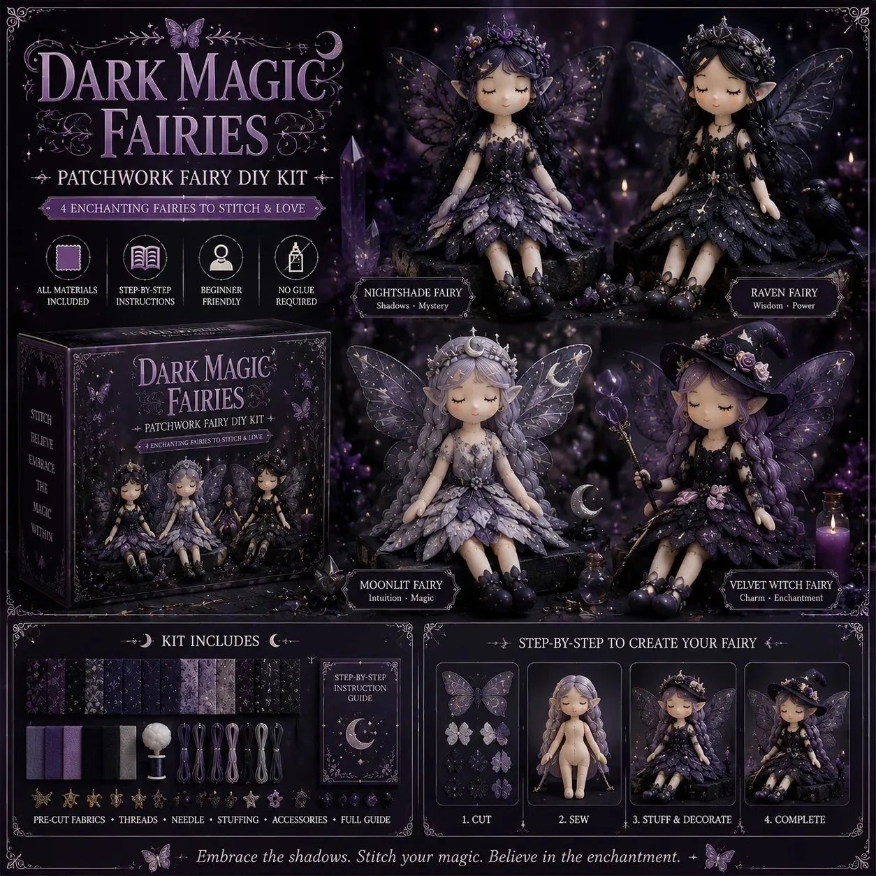 Fairy Patchwork DIY Sewing Craft Kit