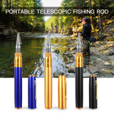 Compact Pocket Telescopic Fishing Rod and Reel Set