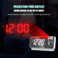 Smart Digital Projection Alarm Clock with 7-Inch LED Display