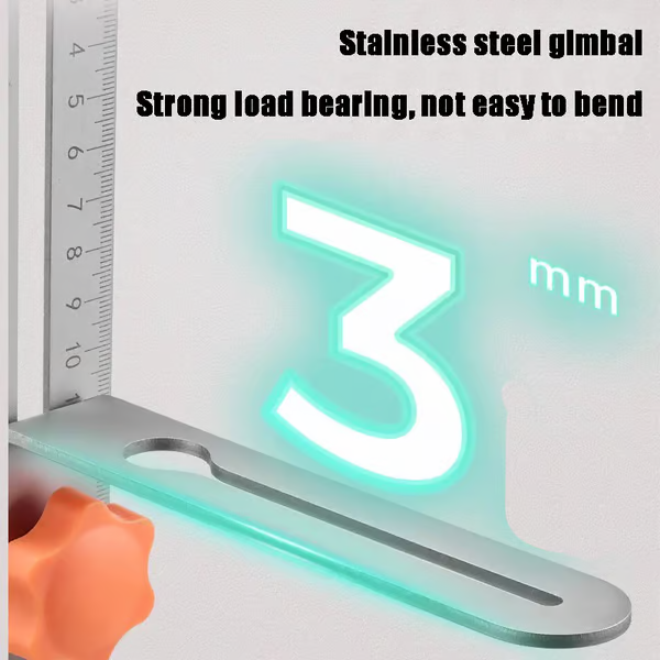 Stainless Steel Wall Leveling Bracket with Measuring Scale
