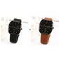 Men's Large Dial Quartz Watch with Silicone Strap