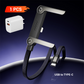 2-in-1 240W Fast Charging Cable with Foldable Phone Stand