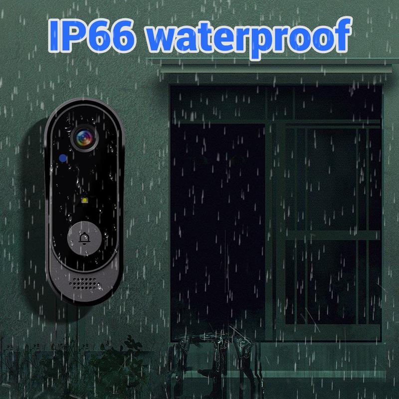 Wireless Doorbell Camera 1080P 170° View 4.3-Inch Screen IPX65 Night Vision