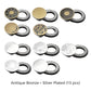 Spring-Loaded Metal Waist Extender Button for Jeans