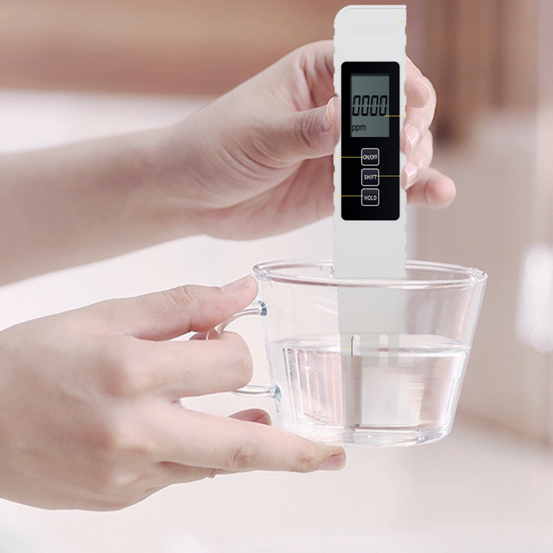 3-in-1 TDS Water Quality Tester pH Chlorine Hardness LCD Display