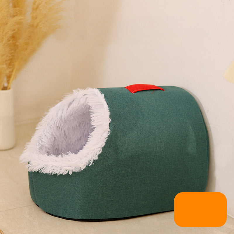 Cozy Warm Cave Bed for Pets