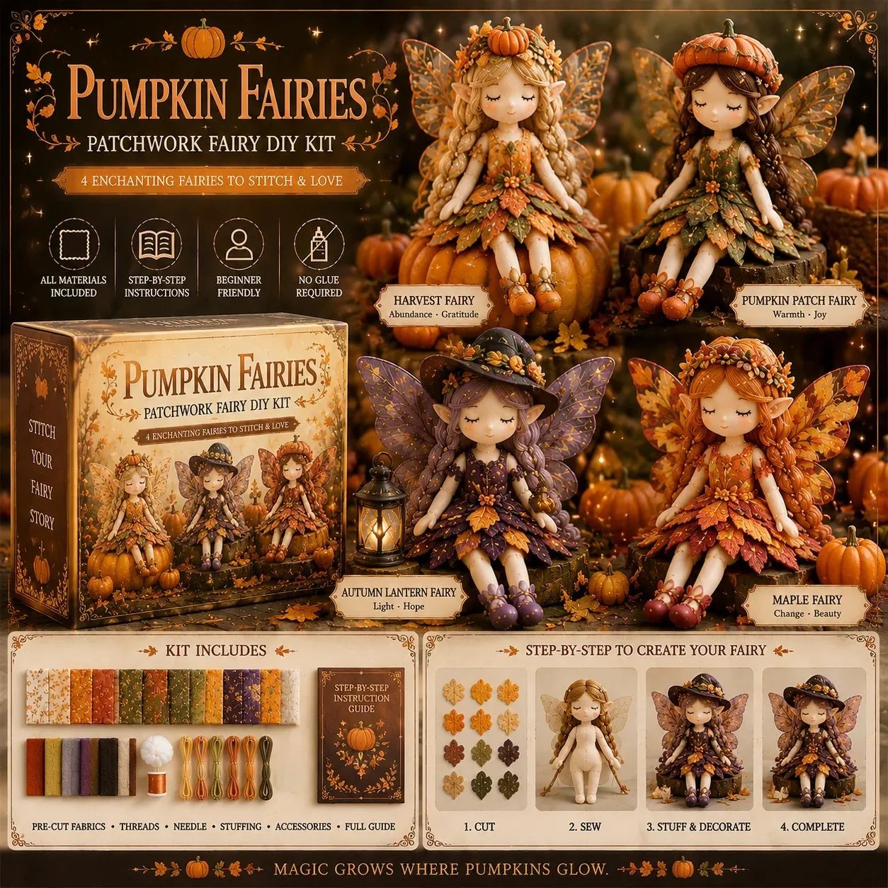 Fairy Patchwork DIY Sewing Craft Kit