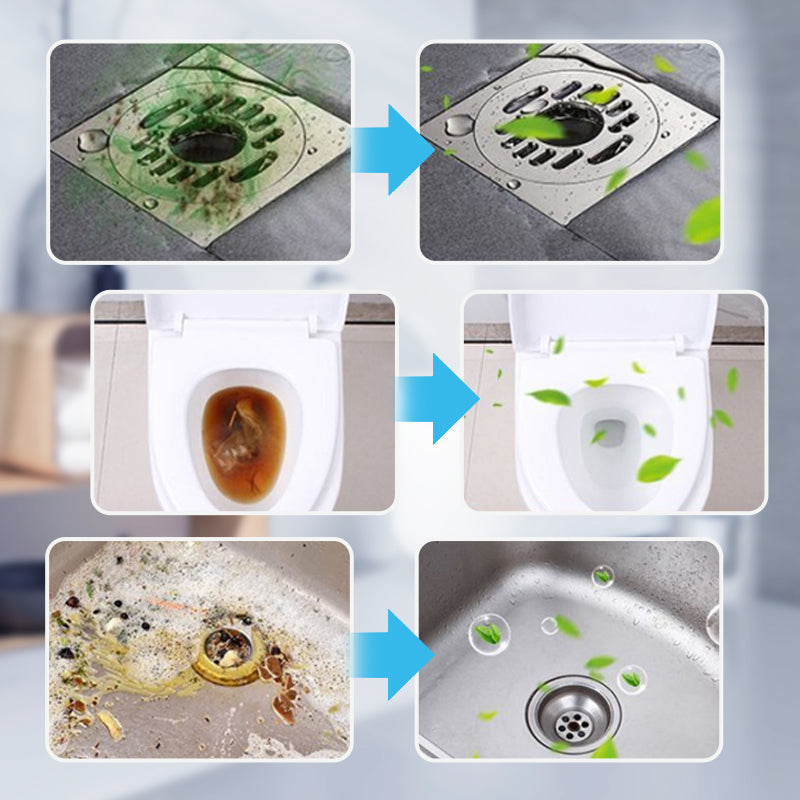 Powerful Dissolving Deodorizing Floor Drain Cleaner Powder