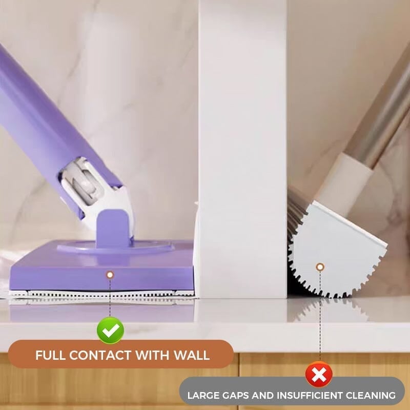 Hands-Free Cloth Changing Mini Mop with 360° Swivel Head