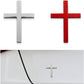 3D Metal Jesus Christ Cross Car Badge Sticker