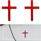 3D Metal Jesus Christ Cross Car Badge Sticker