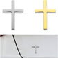 3D Metal Jesus Christ Cross Car Badge Sticker