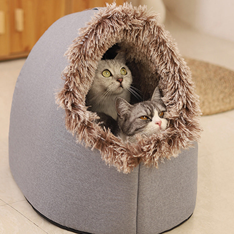 Cozy Warm Cave Bed for Pets