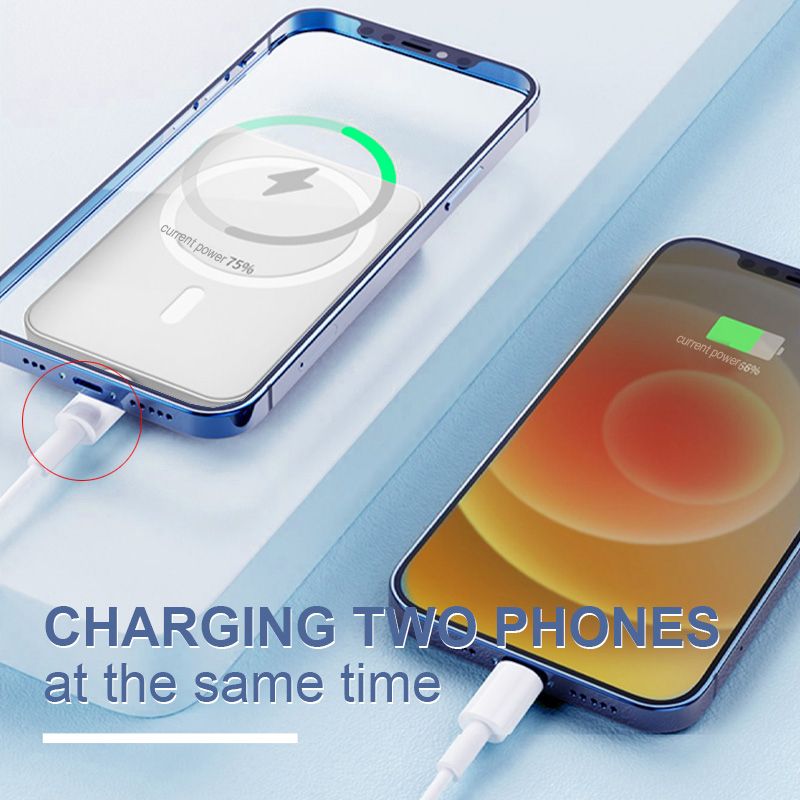 15W Fast Charge Portable Wireless Magnetic Power Bank