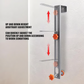 Stainless Steel Wall Leveling Bracket with Measuring Scale