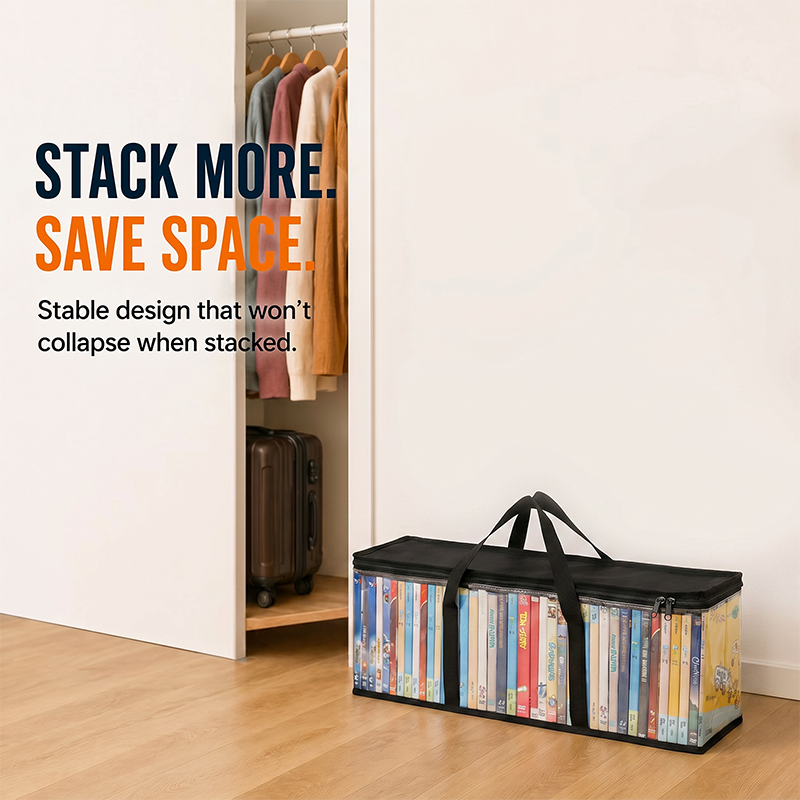 Large Heavy-Duty Clear Plastic Storage Bag for Clothes Moving and Storage