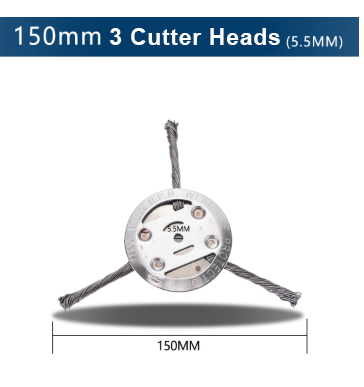 15.2 cm Steel Wire Brush Cutter Trimmer Head