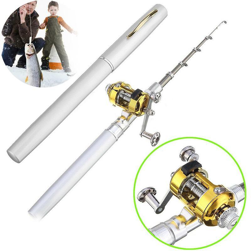 Compact Pocket Telescopic Fishing Rod and Reel Set
