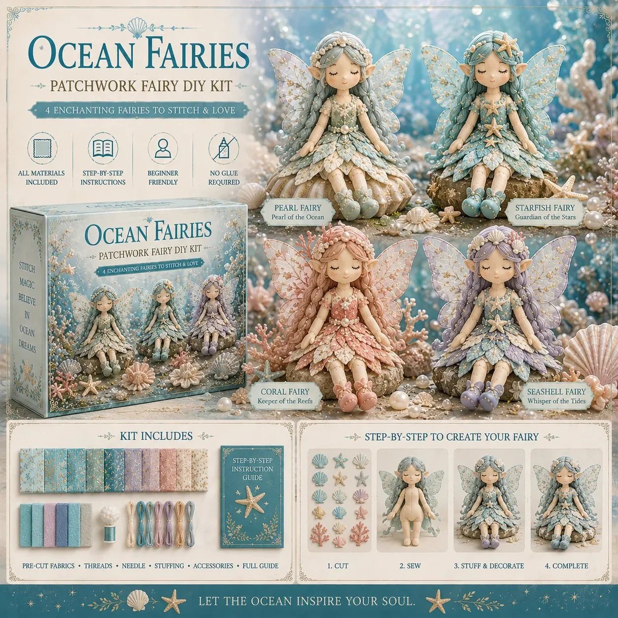 Fairy Patchwork DIY Sewing Craft Kit