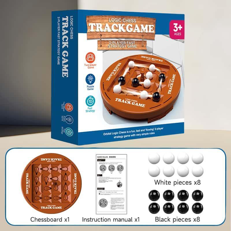 Logic Chess Track Game Set 4-Player Strategy Board Game